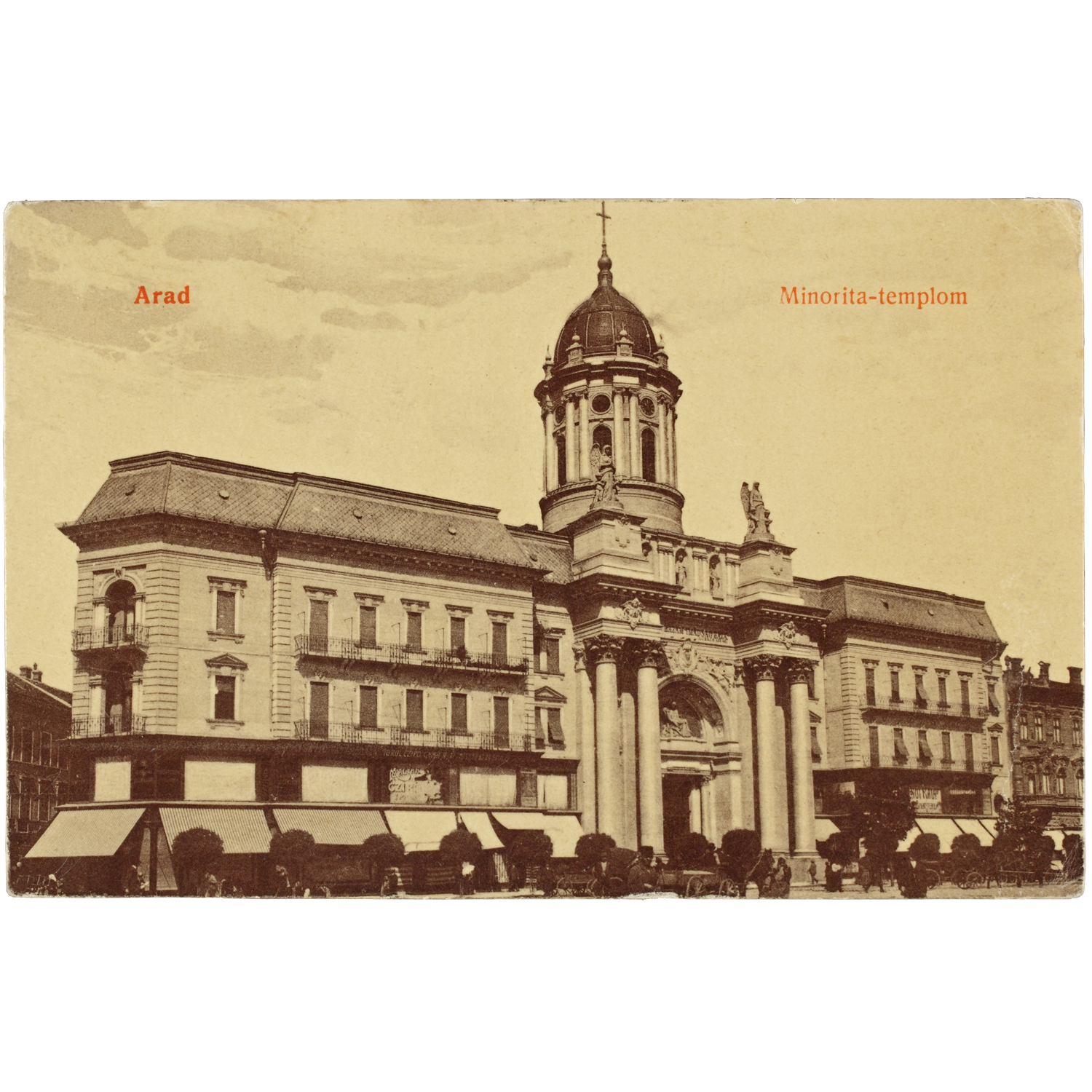 Az aradi minorita templom, iskolás éveinek vallási színtere